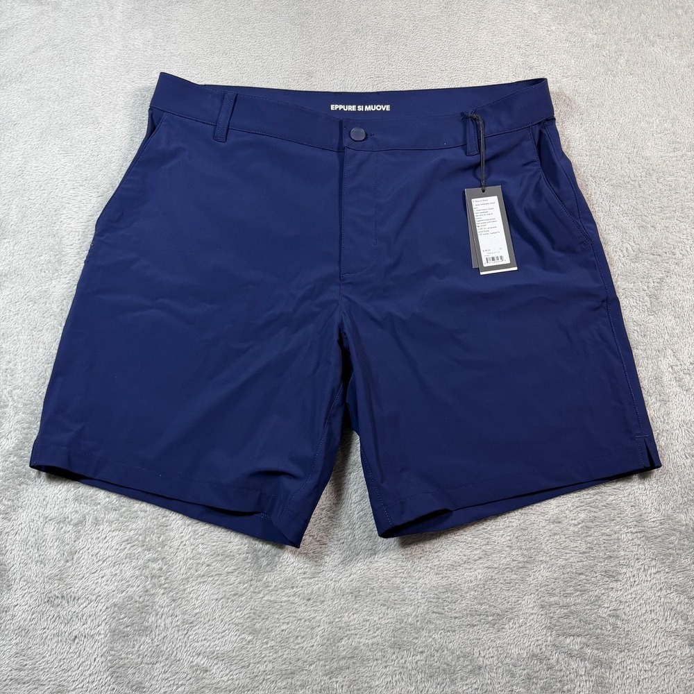Rhone 8" Resort Shorts Mens 35 Blue Lightweight Stretch Travel Chino Casual NWT